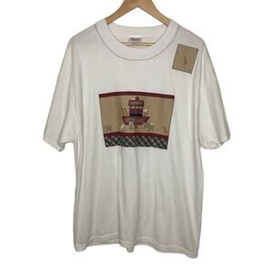 Vintage Single Stitch Noah’s Ark Stitched Crewneck Cotton Short Sleeve Tshirt